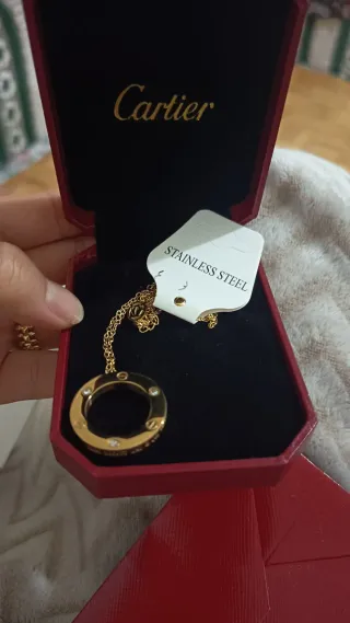 Pack pulsera talla 17 , Collar y pendientes  acero