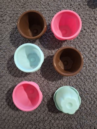 19 Moldes silicona  horno para Bizcocho/Magdalenas