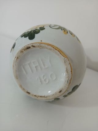 Brocca Ceramica Vintage Made Italy Fiori