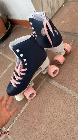 Patines Oxelo Talla 39 Rosa/Azul Marino