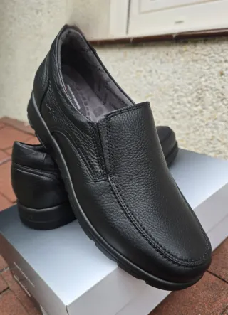 Zapatos Fluchos Talla 42 Negro Piel