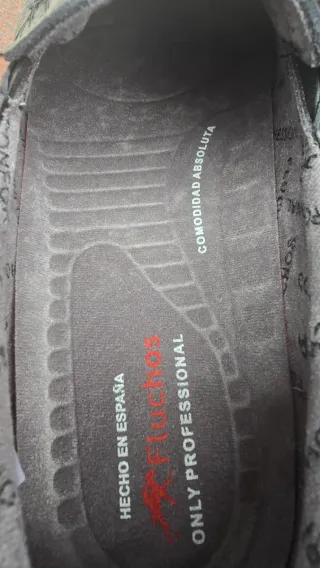 Zapatos Fluchos Talla 42 Negro Piel