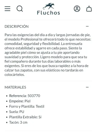 Zapatos Fluchos Talla 42 Negro Piel