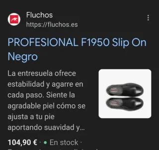 Zapatos Fluchos Talla 42 Negro Piel