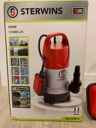 Bomba Sumergible Sterwins 500W 11000 L/h