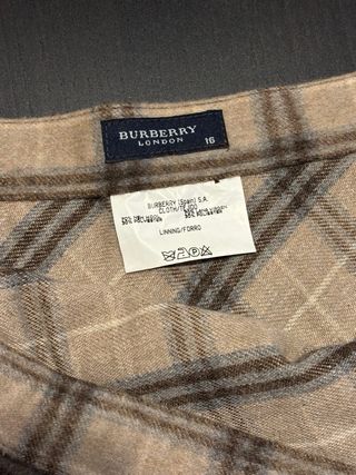 Falda Burberry Lana
