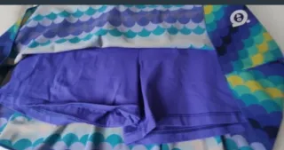 Falda A40GRADOS Tenis/Padel Azul/Verde