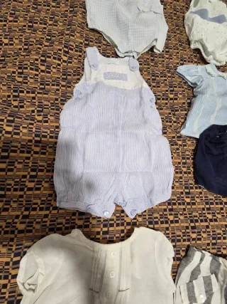 Set 1-3 mesi bimbo lino/cotone