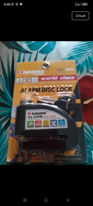 Blocca disco allarme moto Falante 158300