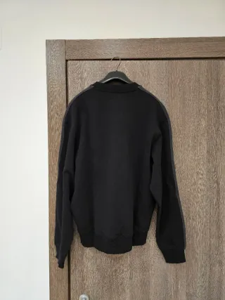 Felpa Calvin Klein Nera con Dettagli Grigio Taglia