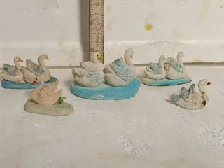 Pastori presepe cigni