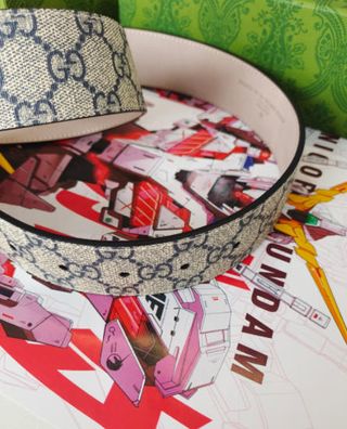 Cinturón Gucci GG Hebilla Plateada