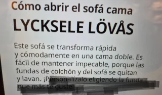 Sofá Cama Lisckseles Lova (IKEA)