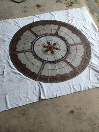 Lucernario cristal plomado