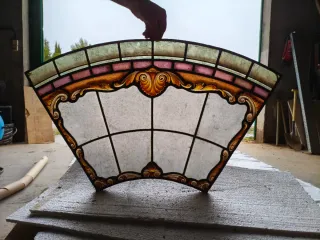 Lucernario cristal plomado