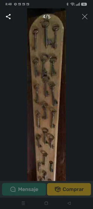 Expositor de llaves antiguas