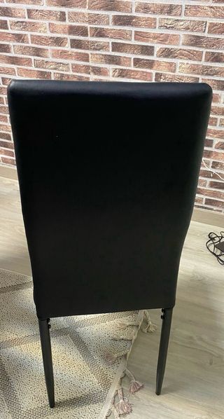 Mesa de cristal para salón y 6 sillas