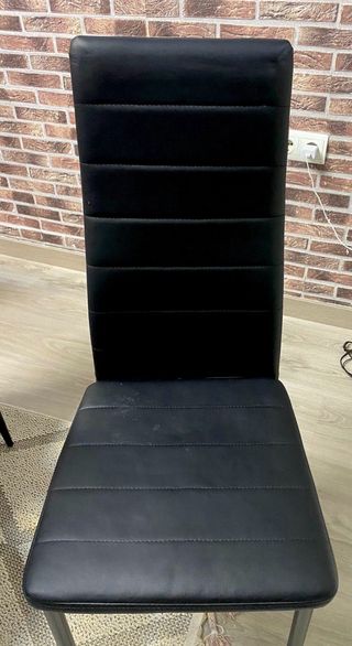 Mesa de cristal para salón y 6 sillas