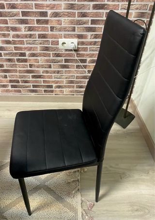 Mesa de cristal para salón y 6 sillas