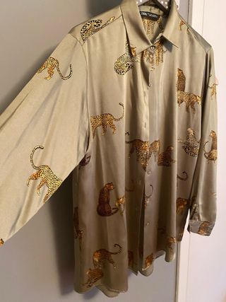 Camisa Zara Estampado Leopardo