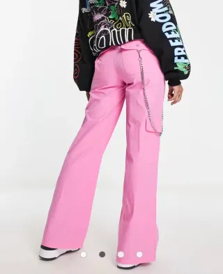 Pantalón Cargo Rosa Heartbreak Talla M