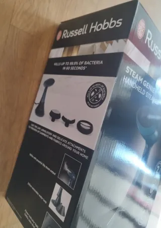 Plancha Vertical Russell Hobbs Steam Genie Nueva