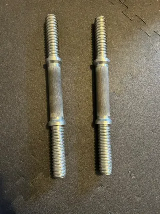 2 Barras de pesas roscadas