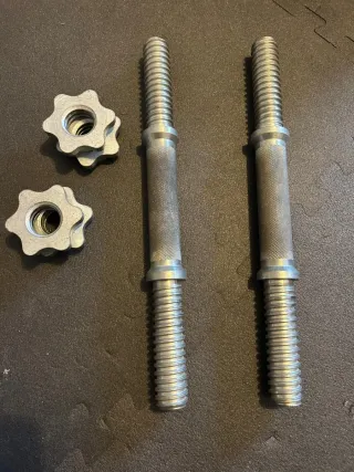 2 Barras de pesas roscadas