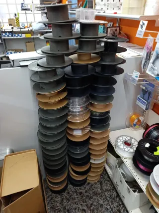 Carrete vacío de filamento para impresora 3D