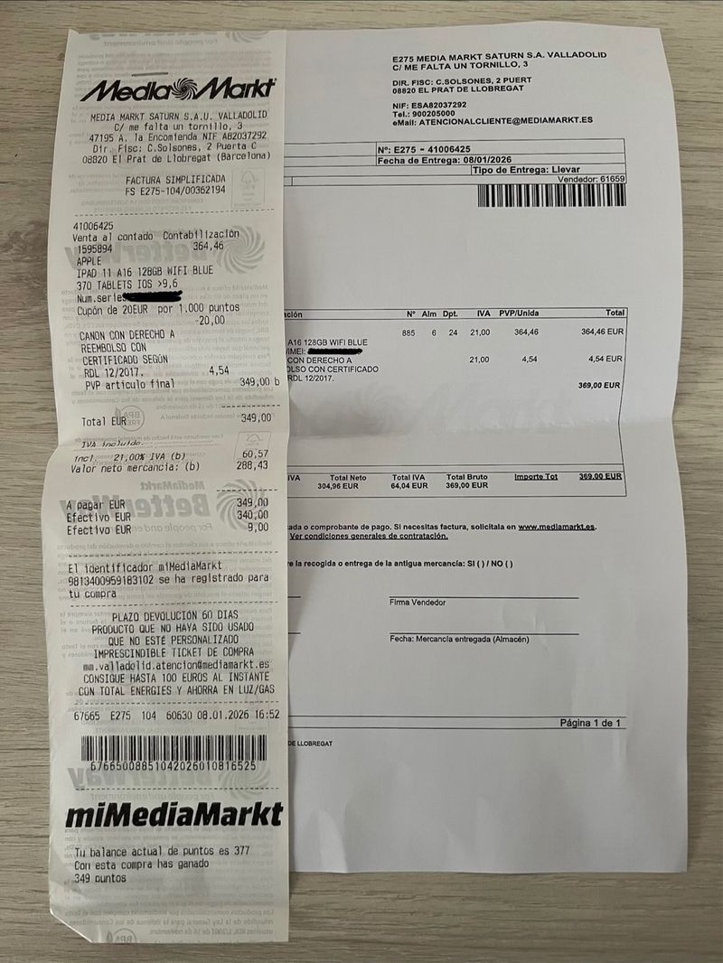 iPad 11ª Gen (A16) 128GB ＋ EXTRAS ＋ Garantía 2029 afbeelding 5