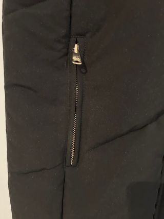 Parka larga negra Talla M