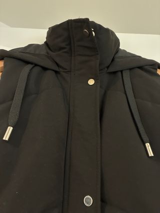 Parka larga negra Talla M