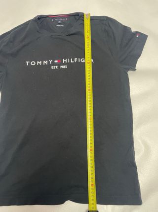 Camiseta Tommy Hilfiger Negra Talla M Algodón