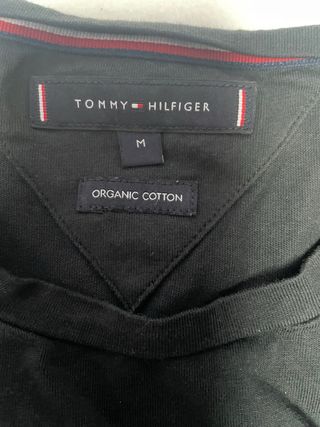 Camiseta Tommy Hilfiger Negra Talla M Algodón