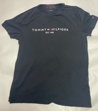 Camiseta Tommy Hilfiger Negra Talla M Algodón