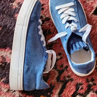 Zapatillas de vestir azules