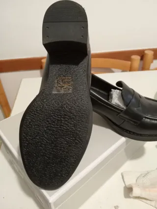 Mocassini donna Galia neri in vera pelle