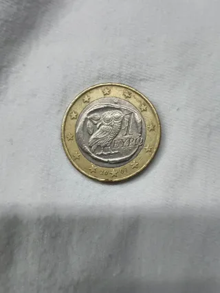 Moneda 1 Euro Grecia 2007 Búho