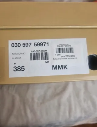 Zapatillas Michael Kors mujer 38,5 beige dorado