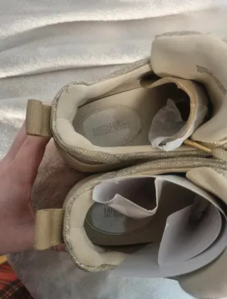 Zapatillas Michael Kors mujer 38,5 beige dorado