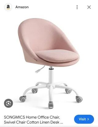 Silla Giratoria Songmics - Rosa