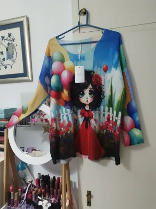 Camiseta SHIYA Talla overside Multicolor