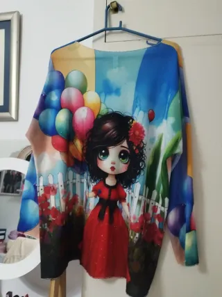 Camiseta SHIYA Talla overside Multicolor