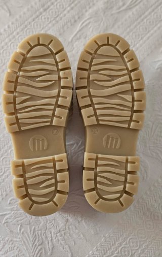 Sandalias Mustang Plataforma Beige