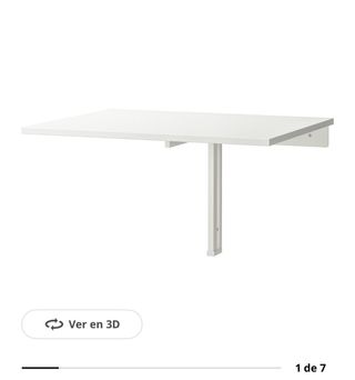 Mesa abatible Noremberg Ikea blanca