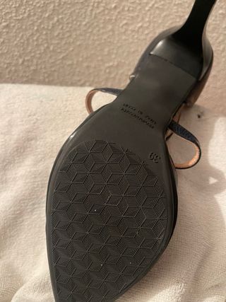 Zapatos de piel Tim Talla 39 Azul Marino