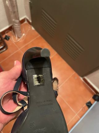 Zapatos de piel Tim Talla 39 Azul Marino