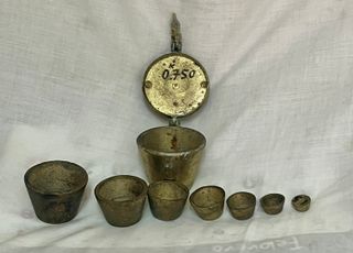 Ponderal de bronce siglo XIX