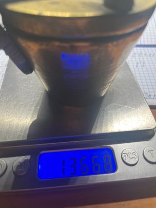 Ponderal de bronce siglo XIX