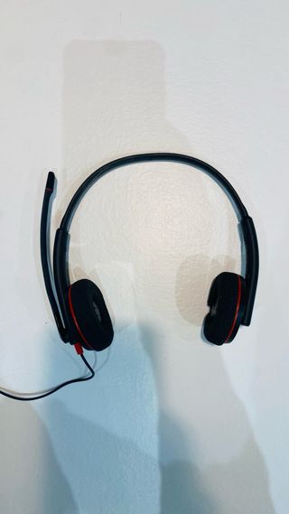 Cuffie Plantronics Professionali Nere e Rosse